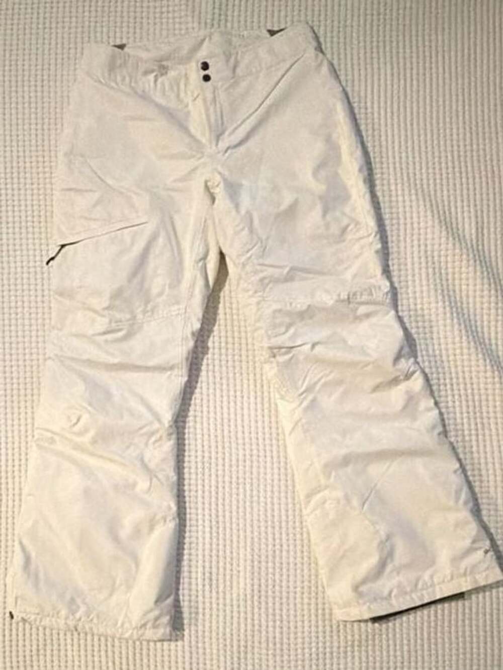 Columbia Bugaboo Ski Pants Size L White Omni-Tech Snowboard Winter